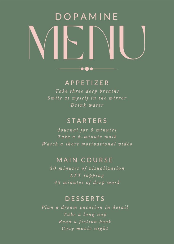 Trendy bold text - menú