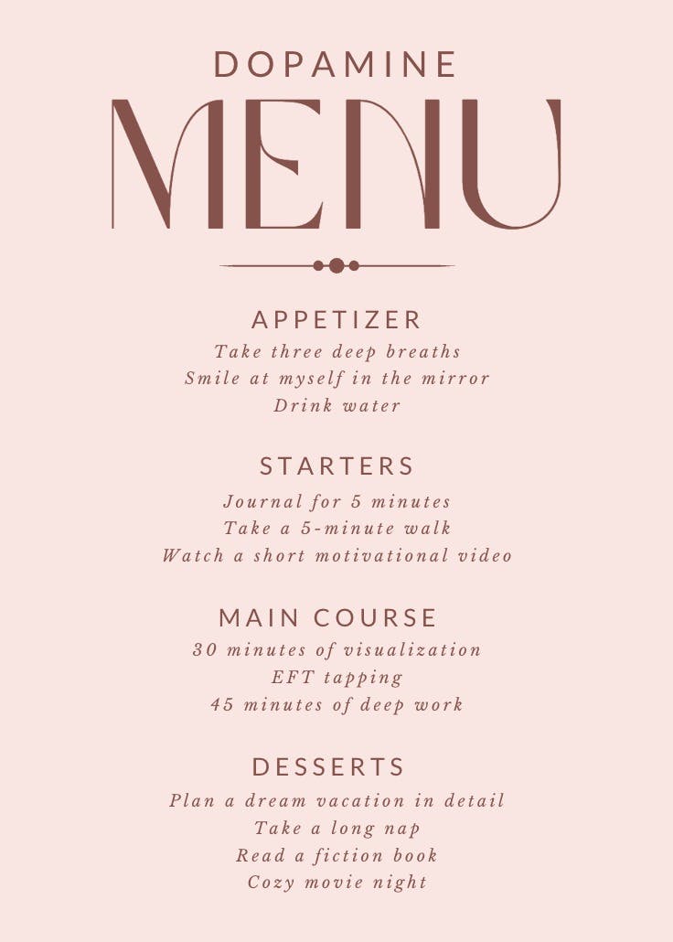 Trendy bold text - menú