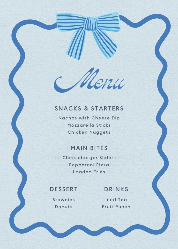 Warmer with you - menú