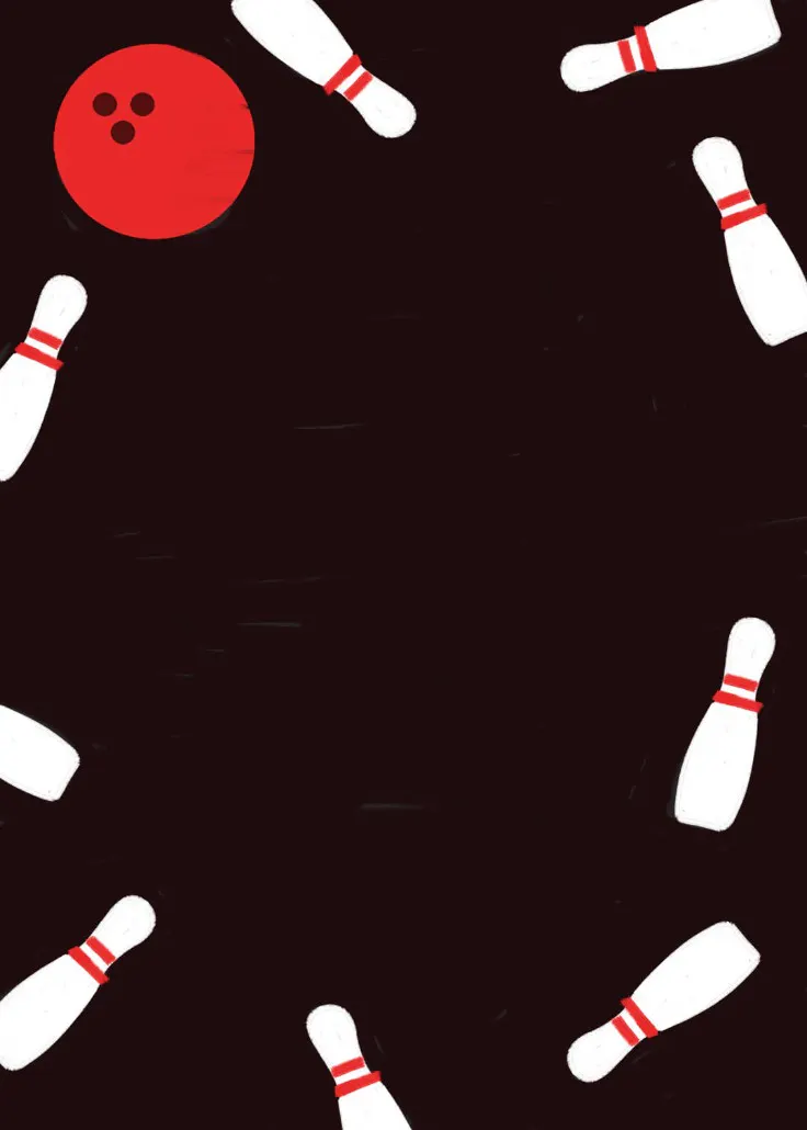 Birthday bowling -  กรอบหน้ากระดาษ