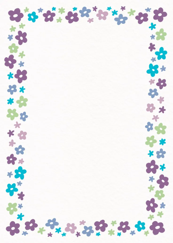 Bright little blooms -  กรอบหน้ากระดาษ