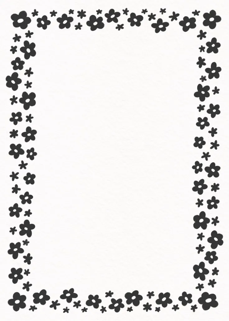 Bright little blooms -  กรอบหน้ากระดาษ