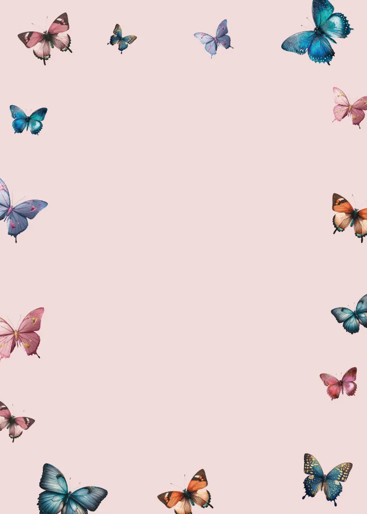 Butterfly bash – borda de página