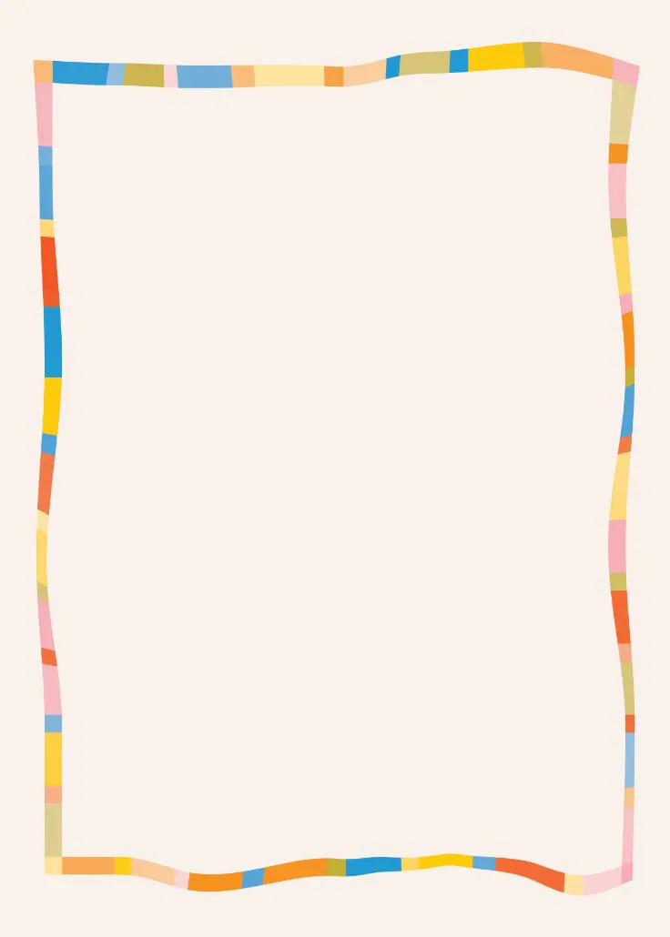 Color hand draw frame -  bordes de página