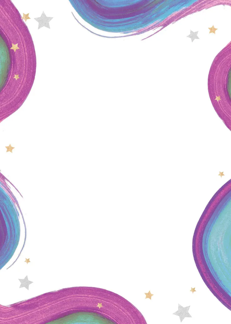 Colorful paint brushes -  sayfa kenarlığı