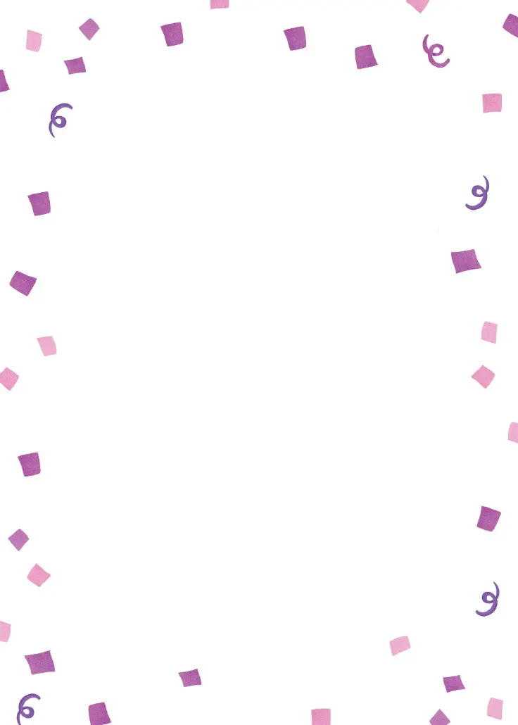 Confetti border -  sayfa kenarlığı