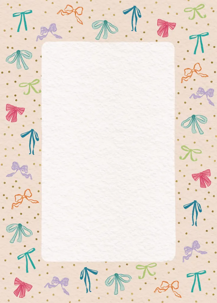 Coquette bows -  sayfa kenarlığı