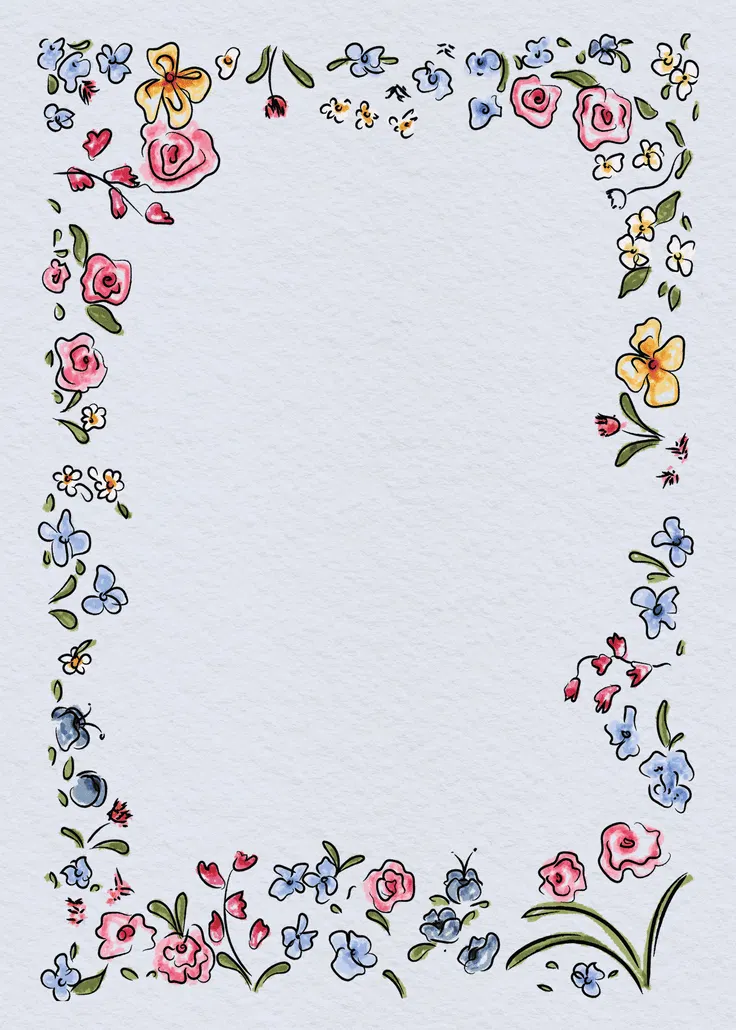 Floral doodles -  paginarand
