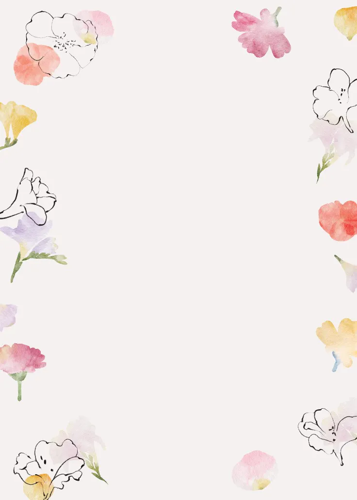 Floral stamps -  sayfa kenarlığı