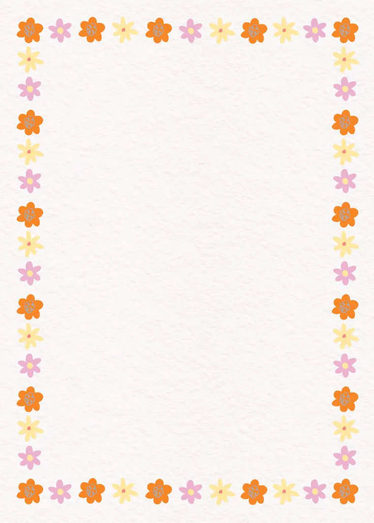 Flower frame -  bordes de página