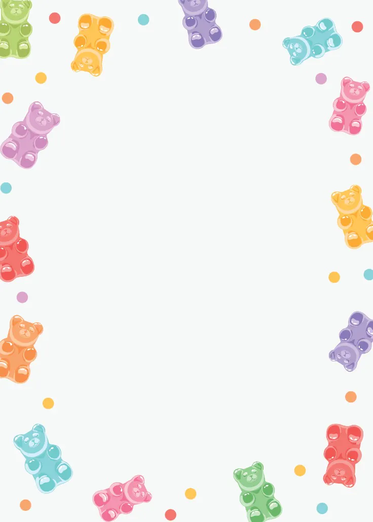 Gummy bear -  sayfa kenarlığı