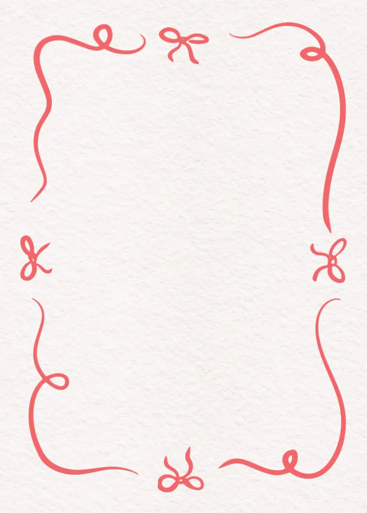 Hand draw bow frame -  bordes de página