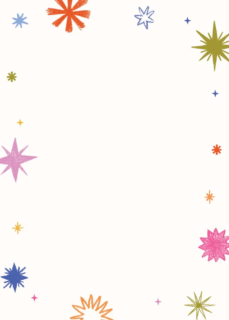 Hand drawn stars - पेज बॉर्डर