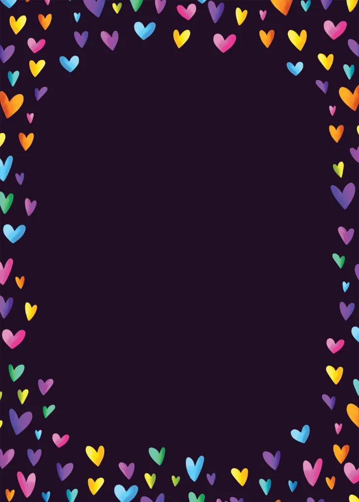 Heart border – seitenrahmen