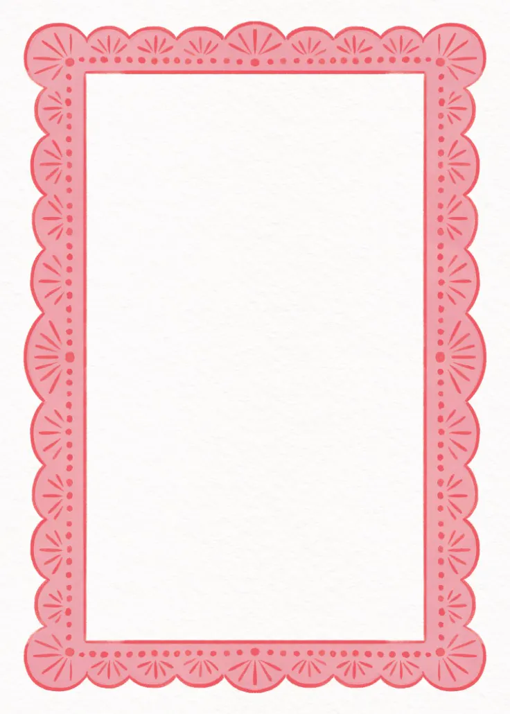 Lace doodles – seitenrahmen