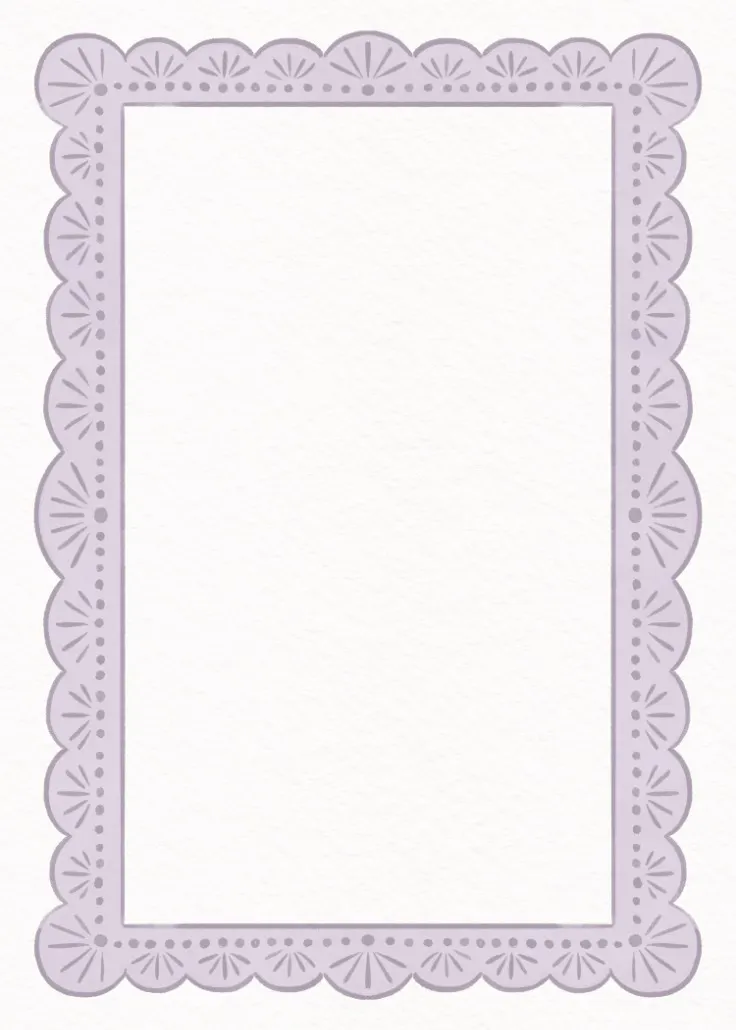 Lace doodles – seitenrahmen