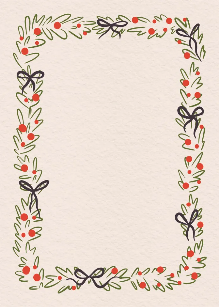 Merry greenery – bordo pagina