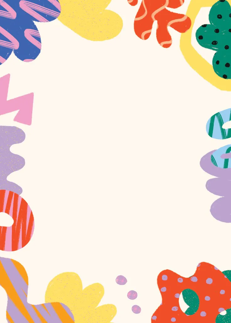 Organic shapes -  sayfa kenarlığı