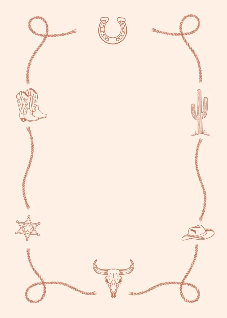 Retro ranch -  sayfa kenarlığı