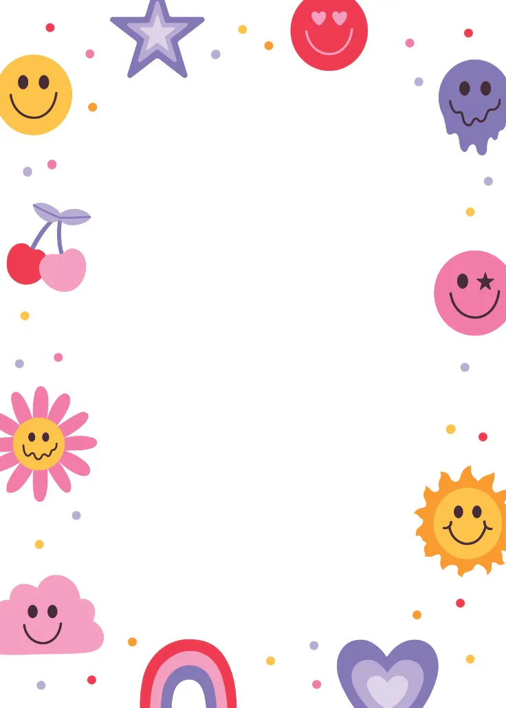 Smiles stickers – borda de página
