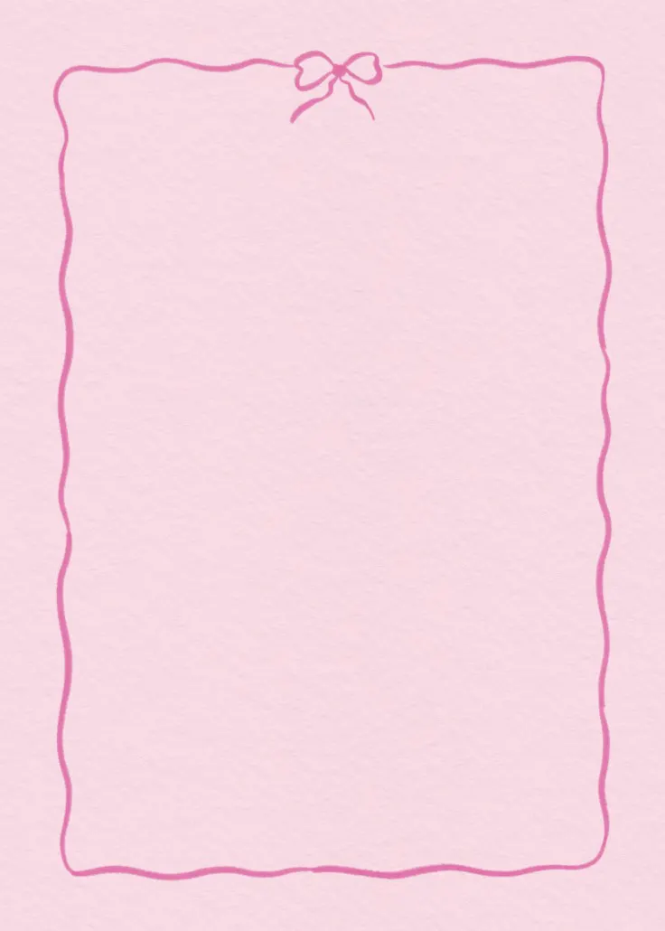 Squiggle bow – borda de página