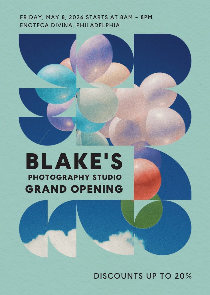 Brilliant sky - business poster