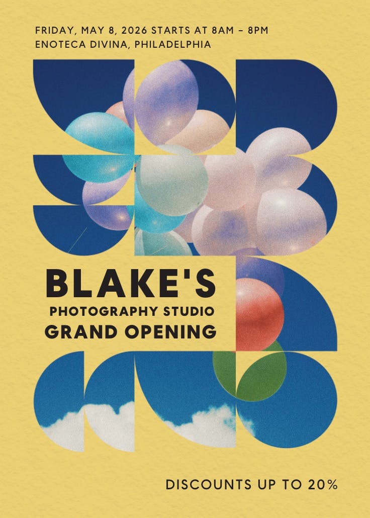 Brilliant sky - business poster