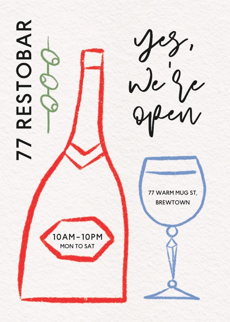 Restobar - business poster