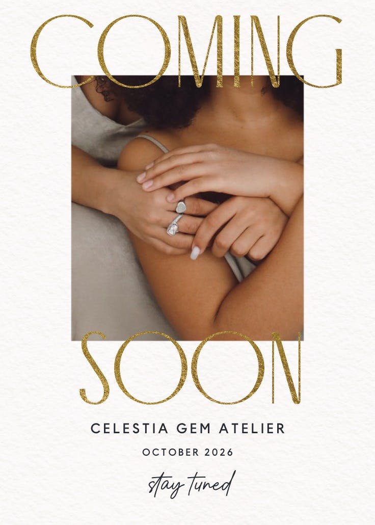 Elegant reveal - business poster