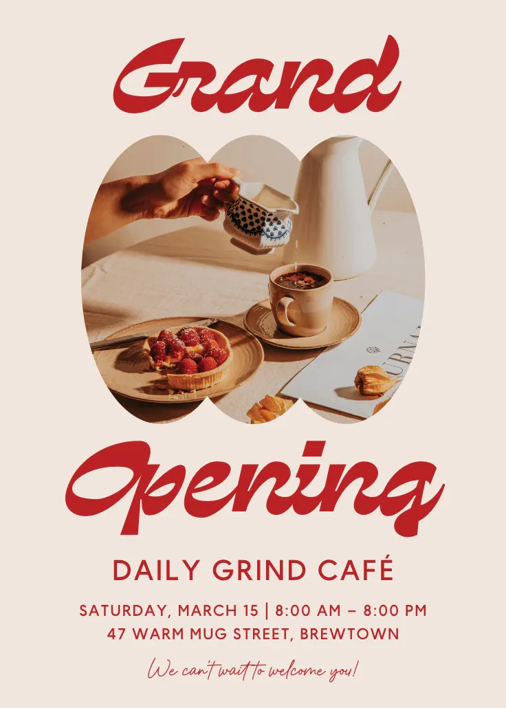 Good coffee club - cartaz de inauguração