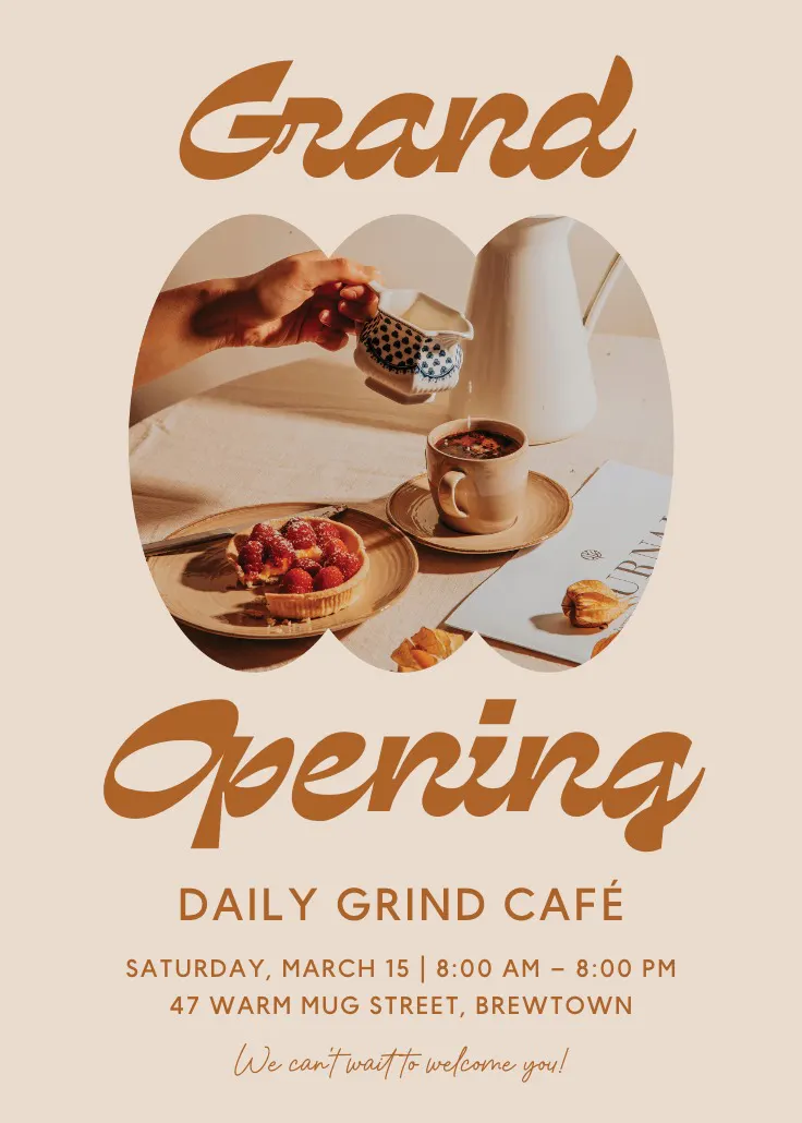 Good coffee club - cartaz de inauguração