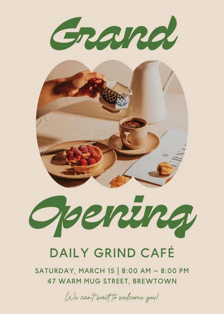 Good coffee club - cartaz de inauguração