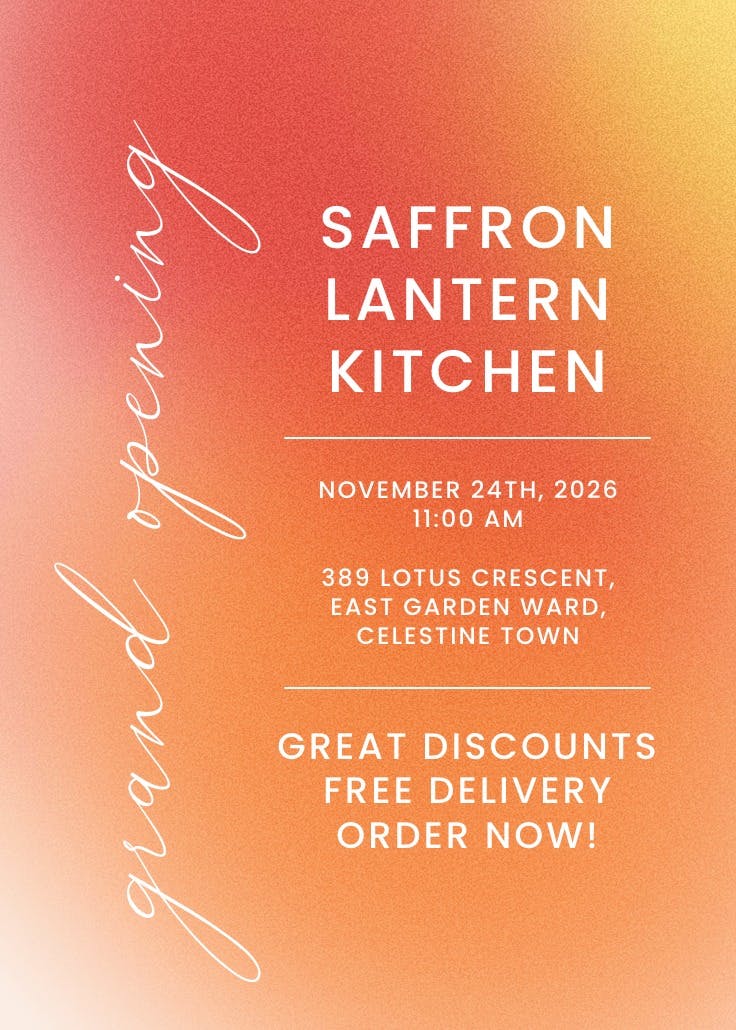 Gradient celebration - business poster