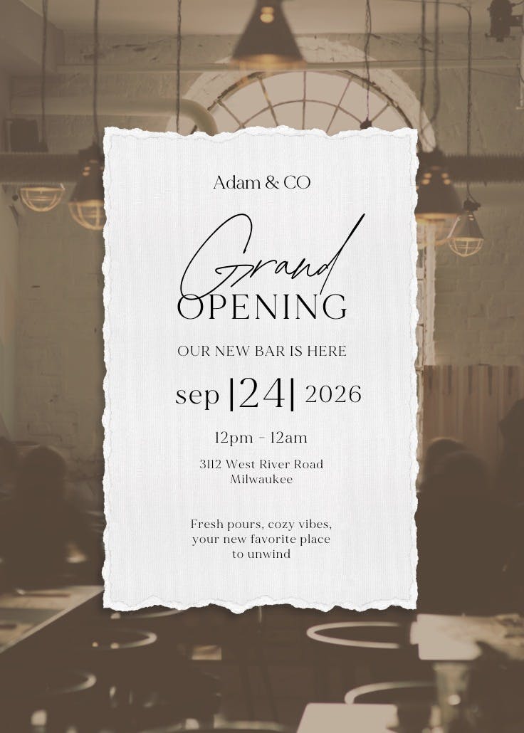 New spot in town - business poster