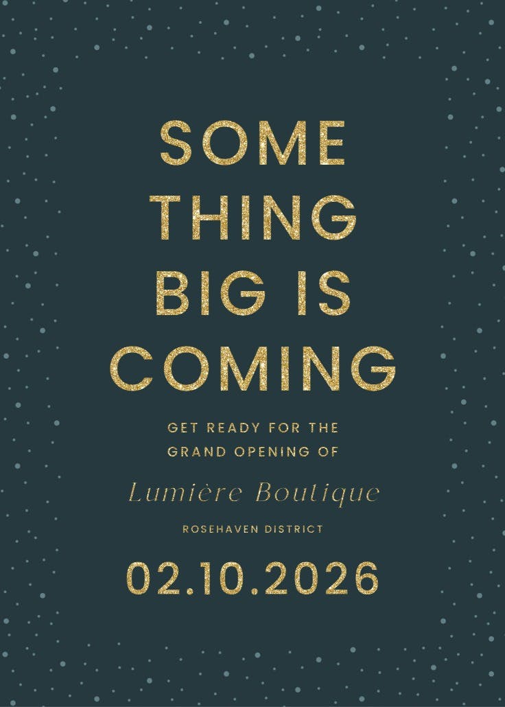 Red dotted frame - business poster