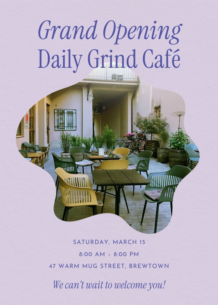 You should come - business poster