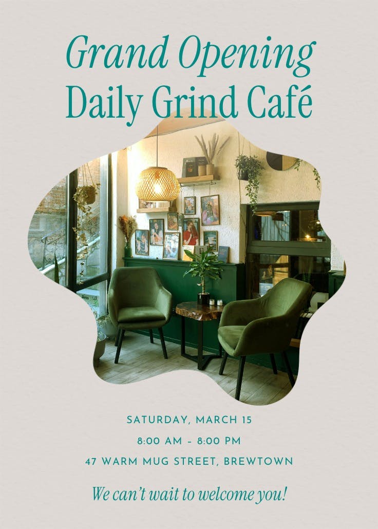 You should come - business poster