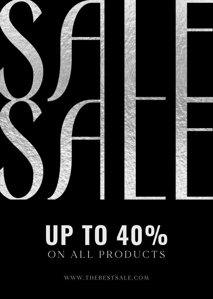 Big sale - business poster