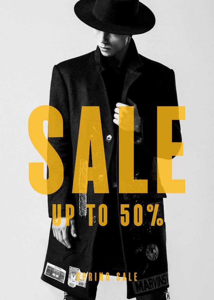 Simple sale - business poster