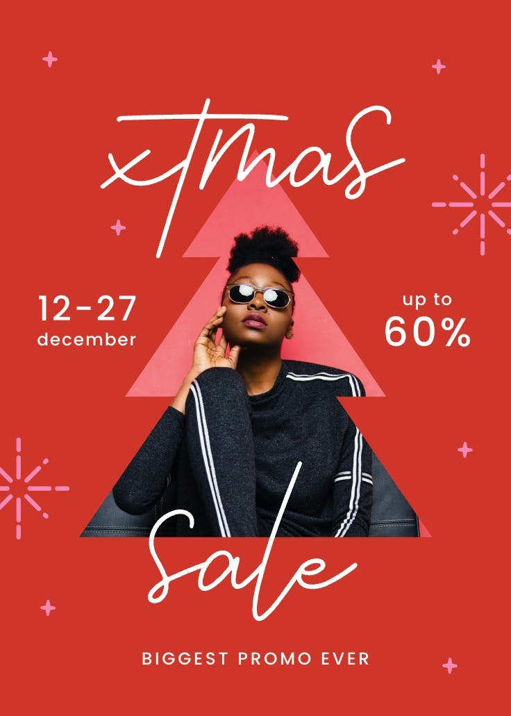Xtmas sale - business poster