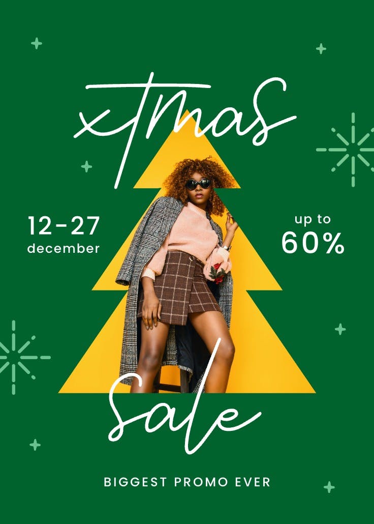 Xtmas sale - business poster