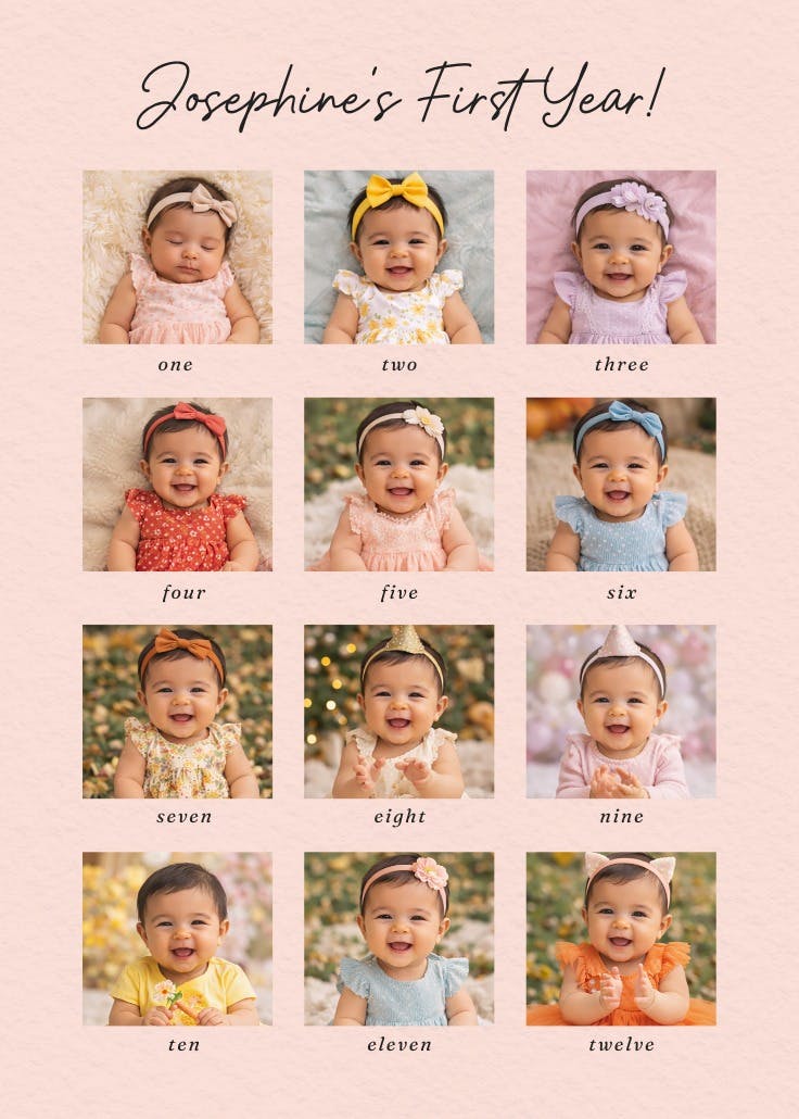 A year of cuteness - póster de evento