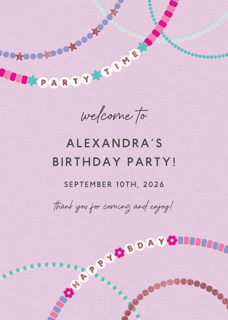 Beaded fun - events poster