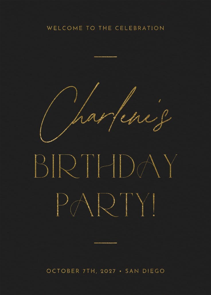 Big name sign - events poster