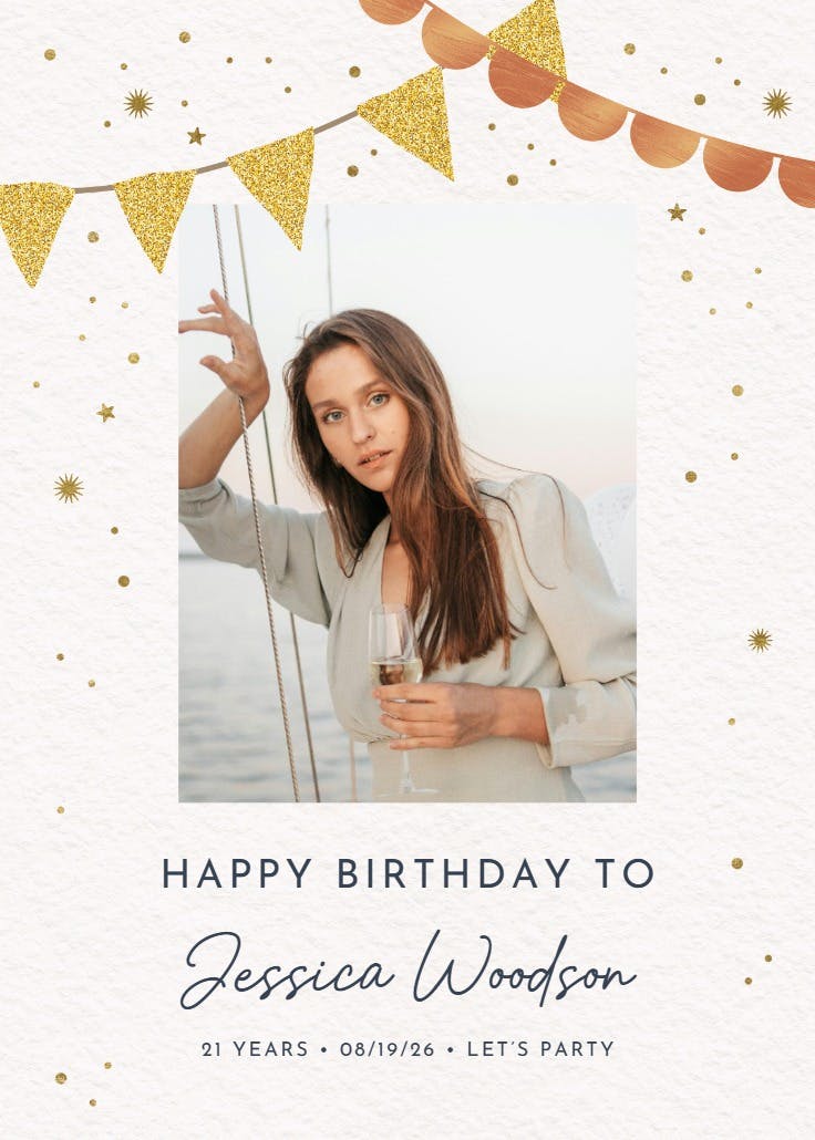 Birthday bunting - birthday poster