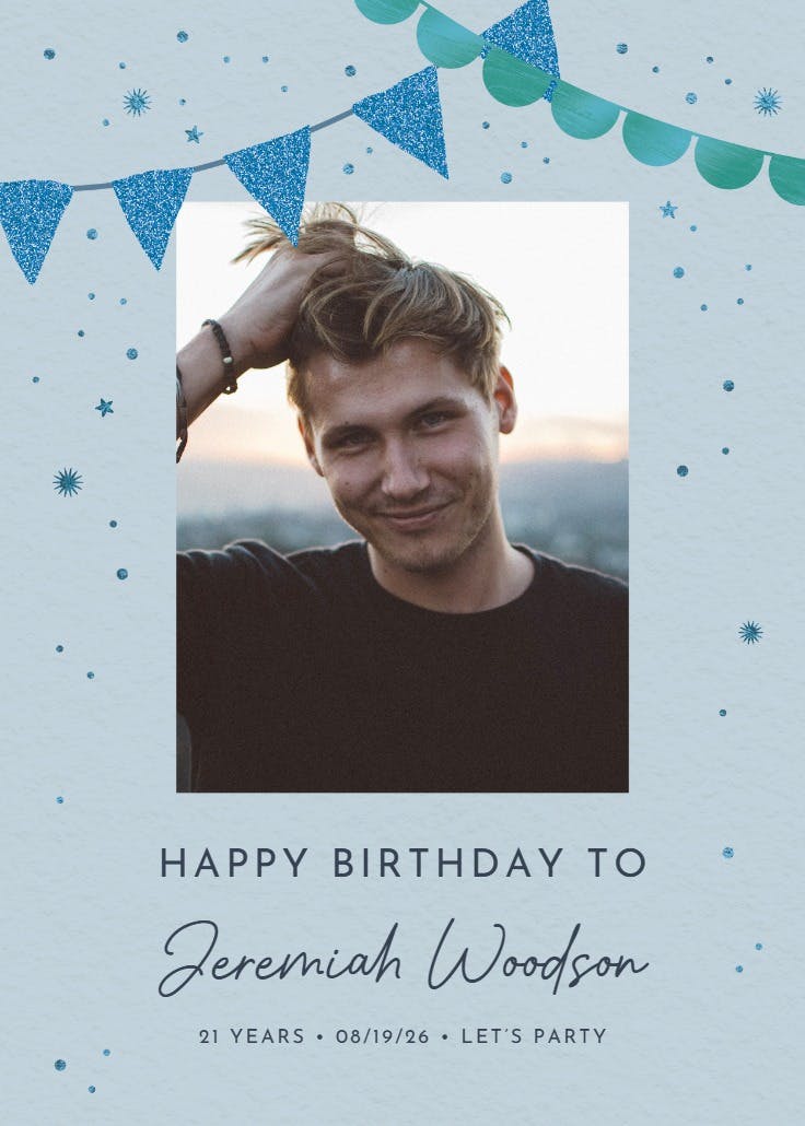 Birthday bunting - birthday poster