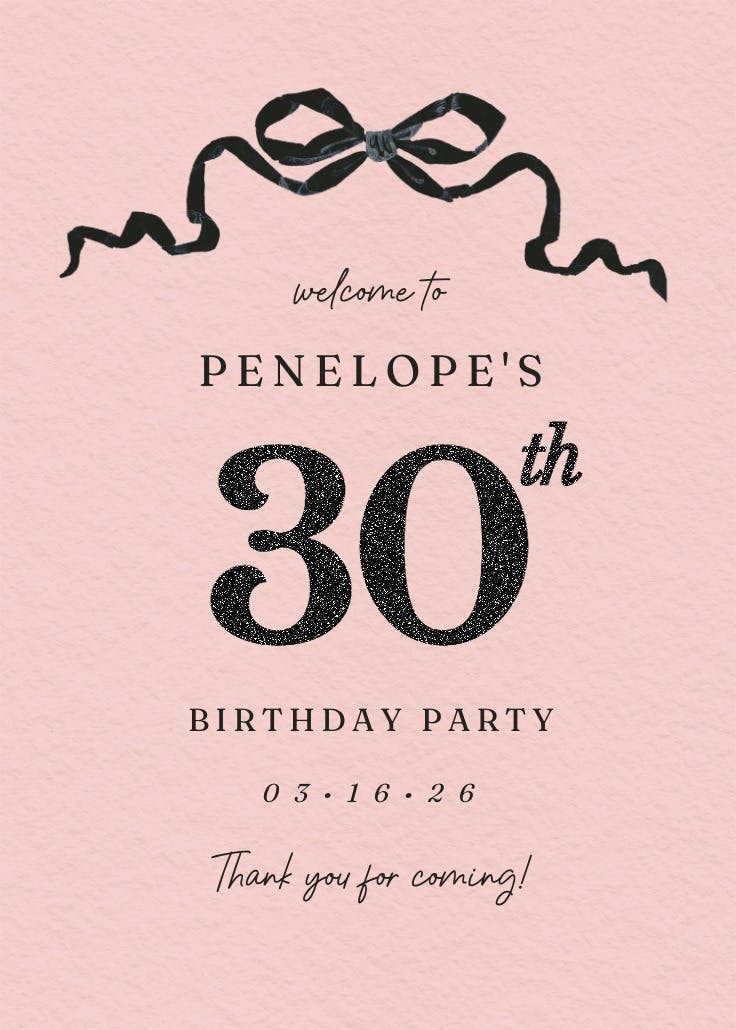 Black ribbons - events poster