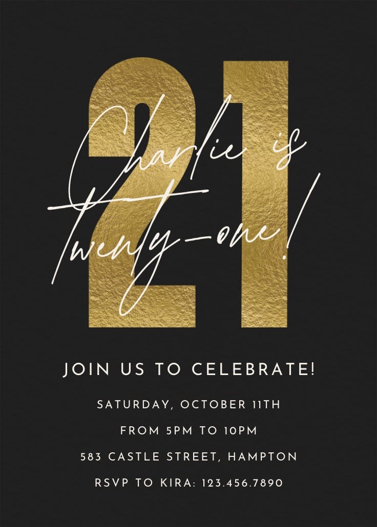 Bold milestone - birthday poster