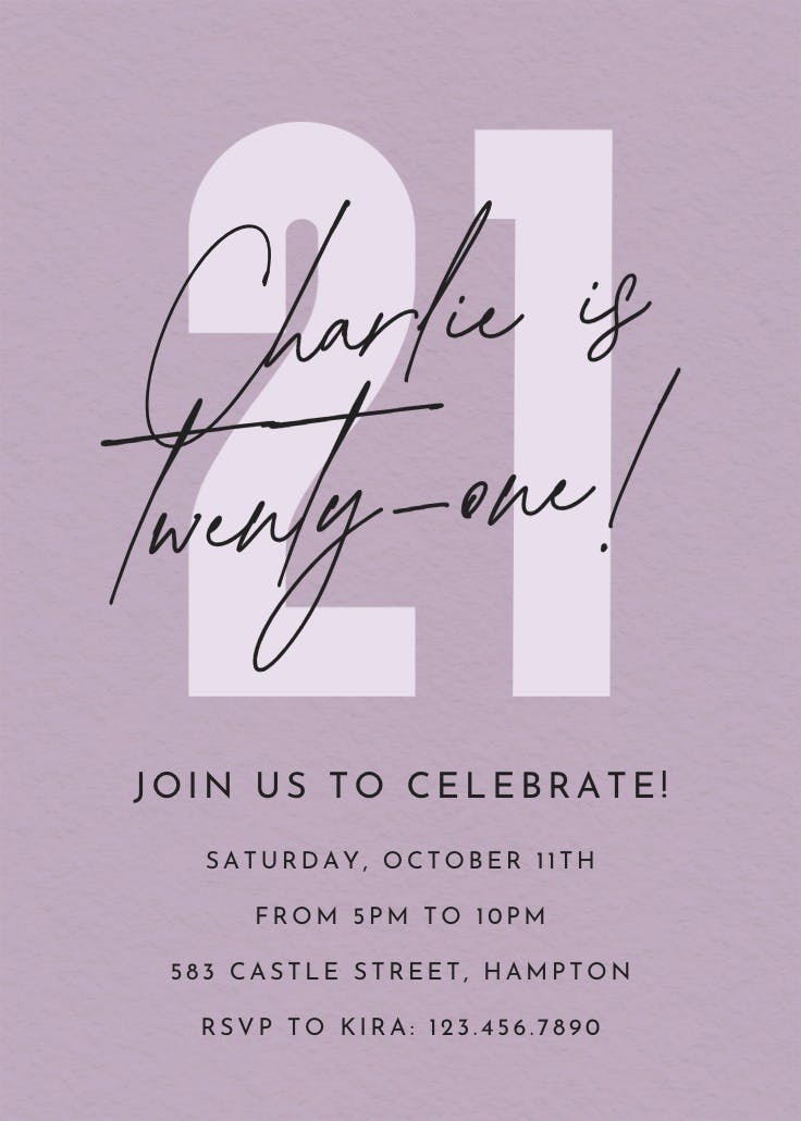 Bold milestone - birthday poster