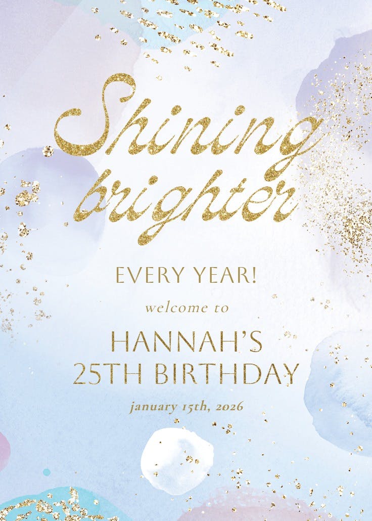 Bright year - events poster